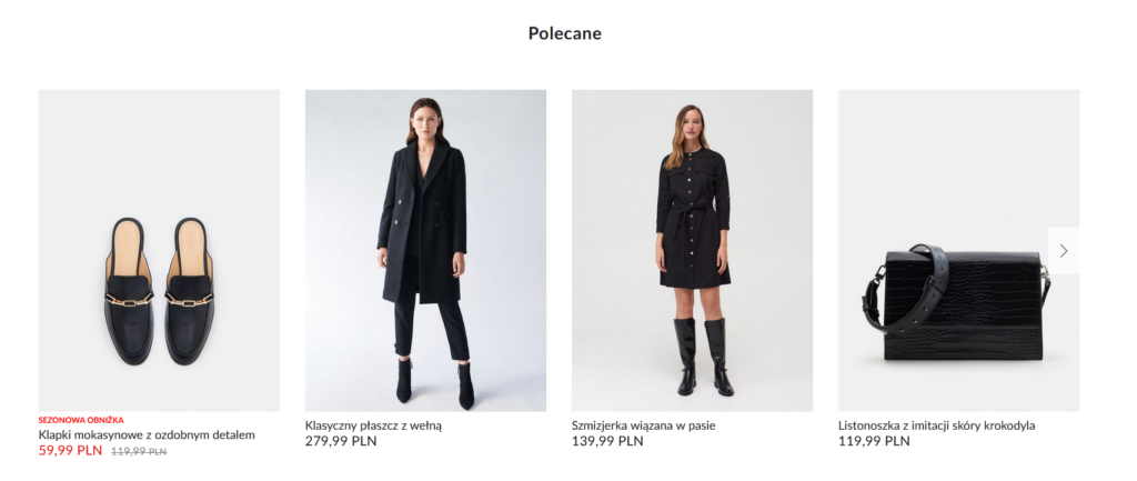 Produkty polecane w sklepie internetowym