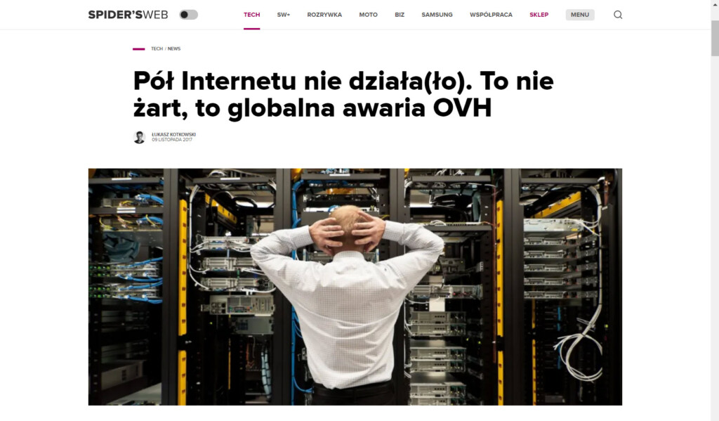ovh awaria serwerów backup kopia zapasowa ovh awaria serwerów backup kopia zapasowa