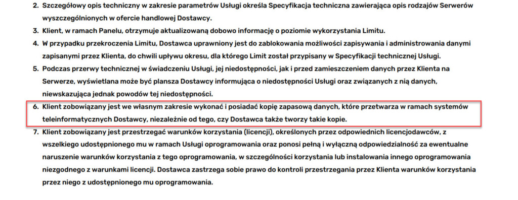 regulamin cyber folks backup kopia bezpieczeństwa we własnym zakresie regulamin cyber folks backup kopia bezpieczeństwa we własnym zakresie
