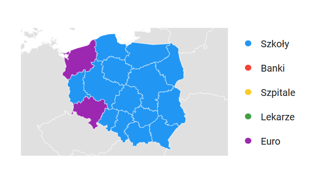 Najpopularniejsze tematy związane z polityką wśród użytkowników wyszukiwarki Google Najpopularniejsze tematy związane z polityką wśród użytkowników wyszukiwarki Google