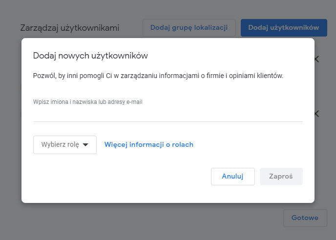 GMF zaproś użytkownika GMF zaproś użytkownika